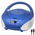 thumbnail image 1 of Reproductor de CD Boombox, radio FM portátil Gueray, compatible con AUX, 1 of 9