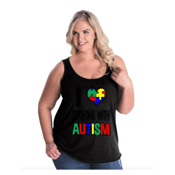 Women's Plus Size Tank Top - Autism Awareness