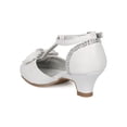 thumbnail image 3 of New Girl Little Angel Daphne-937D PU Bow Tie Rhinestone T-Strap Kiddie Heel, 3 of 5