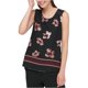 thumbnail image 1 of Tommy Hilfiger Blusa de punto floral para mujer, negro, mediano Tommy Hilfiger Tejer, 1 of 1