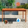 thumbnail image 3 of Amazonia Bahamas 9 Piece Adult Contemporary Wood Eco-Friendly Dining Table with Chair Brown, 3 of 14