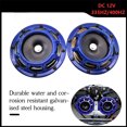 thumbnail image 4 of Riwesomey Bocina de coche 12V 140DB, bocina de rejilla Universal súper fuerte, nuevo esquema de Color fresco, bocina de electricidad para modificación de Accesorios para motos azul, 4 of 8