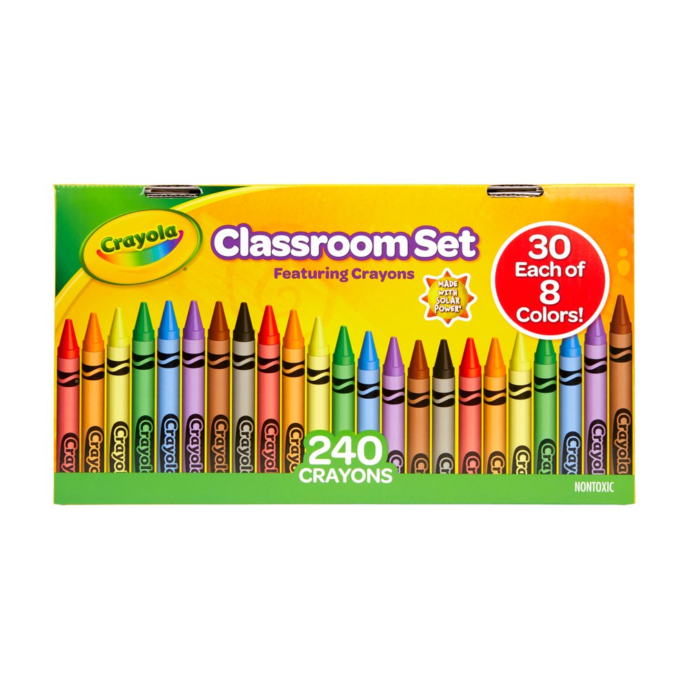 Crayola Classroom Set Crayons, Teacher Supplies, 240 Count - Walmart