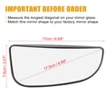 thumbnail image 4 of Unique Bargains Right Side Rearview Mirror Glass Tow Mirror Spotter 68067730AA for Dodge for Ram 1500, 4 of 7