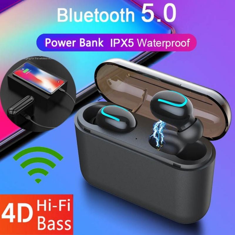 HBQ-Q32 Auto-pairing Wireless Bluetooth 5.0 Earbuds TWS Headset Stereo Headphone