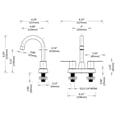 thumbnail image 6 of IVV 4 Inch Bathroom Faucets for Sink - 2 Handle Centerset Vanity Faucets w/ High Arc Swivel Spout, 2/3 Holes Lavatory Faucet for Bathroom Sink RV Vanity (Matte Black), 6 of 6