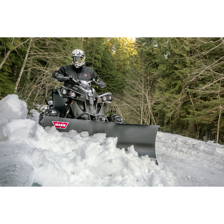 WARN 86766 48 Universal ATV Snow Plow Blade Kit Compatible with Arctic  Cat, Can-AM, Honda, Kymco, Polaris, Suzuki, & Yamaha