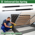 thumbnail image 2 of Unique Bargains Supports à Gaz 350mm Ressorts à Gaz Noir Acier au Carbone 2 Pcs Boîte à Outils RV Couvercle de Boîte de Rangement Couvercle de Porte d'Armoire, 2 of 7
