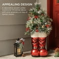 thumbnail image 2 of Best Choice Products 40in Santa Boots Decoration w/ Pre-Decorated Christmas Greenery, Battery-Operated Lights, 2 of 7