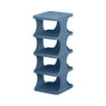 thumbnail image 2 of AuroraX Freestanding Shoe Rack Stackable 4 Pairs 5 Tiers for Entryway,Shoe Organizer,Tall Blue Front Door Garage Shoe Storage for Small Space, 2 of 6