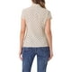 thumbnail image 3 of CAMISAS DE MUJER VINTAGE DE MANGA CORTA CON BOTONES Y PUNTOS DE POLKA S BEIGE CLARO, 3 of 6