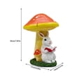 thumbnail image 2 of Fiudx Adorno Solar de Conejos, Decoración de Jardín Pintada a Mano, Diseño de Resina Impermeable, Atractivo para Exteriores, Ideal para Jardín, Patio o Terraza, Regalo Único para Cualquier Ocasión., 2 of 5
