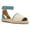Blue, variant on YDN Women Comfortable Open Toe Flats Sandals Strap Buckles Two Toned Wedge Low Heels Shoes Summer Daily Party Size 7 Purple