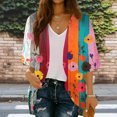 thumbnail image 1 of Xuyuer Cardigan for Women 3/4 Sleeve Lightweight Summer Kimono Cardigan Loose Beach Cover Up 2026 Summer Cardigan Casual V Neck Cute Tops Floral Kimono Summer Short Cover Ups, 1 of 7