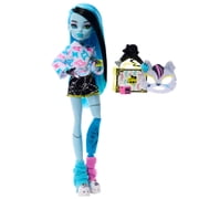 Monster High Self-Scare Secrets Frankie Stein Fashion Doll with 13 Realistic Accessories