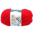 thumbnail image 1 of Milk Sweet Soft Cotton Baby Knitting Wool Yarn Thick Yarn Fiber Velvet Yarn Hand Knitting Wool Crochet Yarn for DIY Sweater red, 1 of 9