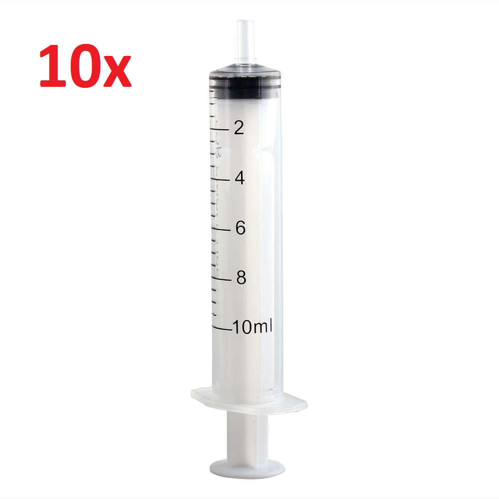 10x Disposable Syringe Plastic Slip Tip Liquid Medical
