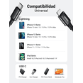 thumbnail image 3 of Cable USB C a Lightning Ugreen MFI Carga Rápida 1m, 3 of 7