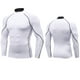 thumbnail image 3 of pstuiky manga larga para hombre, Camisa deportiva transpirable de manga larga y cuello redondo para hombre, color liso top de hombre m, 3 of 4