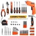 thumbnail image 3 of Anqdy Drill Set,126 Pcs Home Tool Combination Package Mixed Tool Set with 4V Cordless Screwdriver Hand Tool Kit with Plastic Toolbox Storage Case Hand Tool Kit For DIY, 3 of 9
