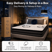 GREOO Queen Mattress 12 Hybrid Mattress in a Box Gel Memory Foam and Pocket Springs with Motion Isolation, Medium Firm, Pressure Relief, CertiPUR-US® Certified Inner Foam