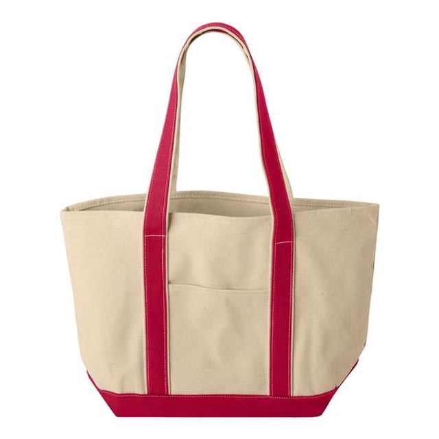 Liberty Bags 8869 Unisex Adulto Leeward Canvas Tote Natural/Negro Talla Única Bolsos Liberty 8871