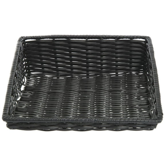 HUBERT® Black Tapered Storage Basket - 15 1/2"L x 18"D x 1 1/2" to 5"H