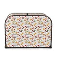 thumbnail image 2 of Daiia Sausage Tomato Toast Pattern 4 slice Toaster Cover, Toaster Appliance Dust-proof Cover For Kitchen Small Appliance Dust Cover and Fingerprint Protection, 2 of 7