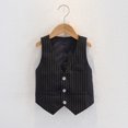 thumbnail image 2 of Bovxnpu Boys Suit Dress Clothes Boy's Formal Suit Vest, Boy's Button Down Jacket V Neck Solid Color Waistcoat Western Tops Kids Wedding Outfit 4 Years, 2 of 4