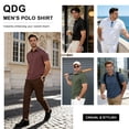 thumbnail image 2 of QDG Men's Short Sleeve Polo Shirts Casual Collared Comfortable Fit Ideal for Daily & Golf Wear, 2 of 8