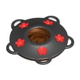 thumbnail image 1 of Base de comedero para colibríes, cubierta superior de metal de repuesto, suministros para comedero de néctar para pájaros, puertos de alimentación con, 1 of 8