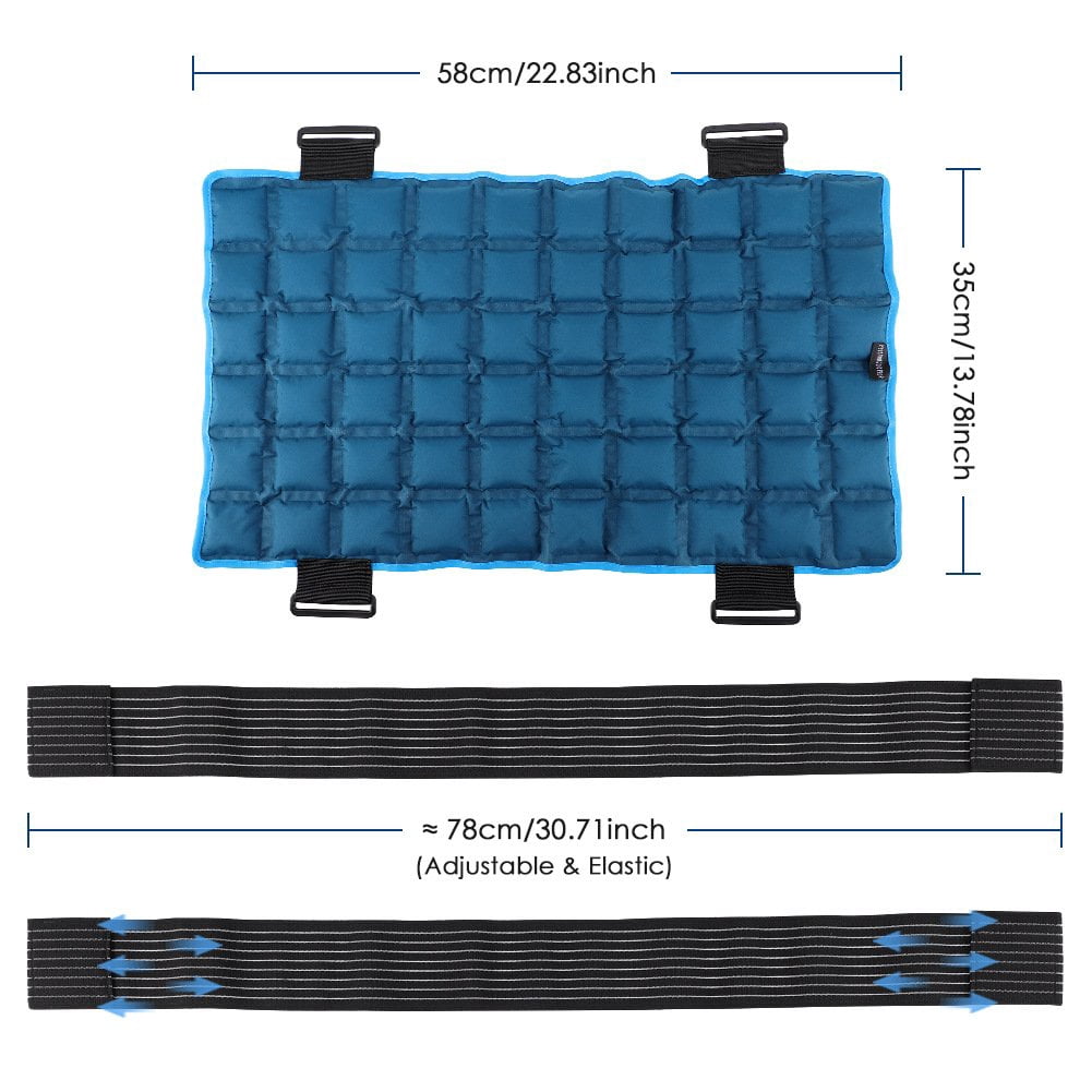 Vjnyvs Large Reusable Ice Pack Hot Cold Therapy Pad for Hip Back Knee Pain Relief