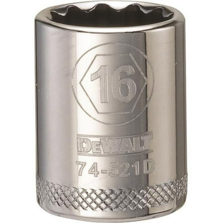 Stanley Tools 227930 16mm 12 Point Socket - 0.37 in. Drive
