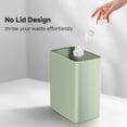 thumbnail image 4 of Small Metal Trash Can, 2.1 Gallon Slim Trash Can for Bathroom, Wastebasket Garbage Bin for Bedroom, Office, Kitchen, Under Sink (Matte Black), 4 of 6