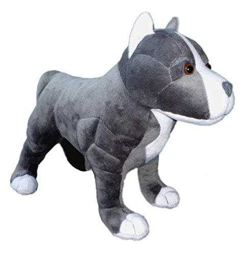 brindle stuffed dog