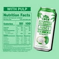 thumbnail image 2 of Vita Coco Coconut Juice With Pulp, 16.9 Fl Oz Cans, Pack of 12, 2 of 9