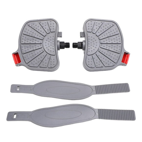 Ruiboury 2 Pcs Pédales de Vélo d'Exercice pour Vélo d'Intérieur 0,5 Po Stationnaire pour Gym à la Maison Ou Vélo à Broche Gris Broche 0,5 Po