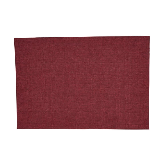 Saro Lifestyle Refined Stitched Plaid Placemat (Set of 4) Set of 4 - Burgundy