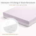 thumbnail image 5 of Delta Children Refresh 2-Stage Crib and Toddler Mattress - Breathable Cover and Core - Machine Washable - GREENGUARD Gold – Waterproof - Sustainably Sourced Core, Pink, 5 of 9