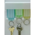 thumbnail image 5 of 4 Pc Key Tag Rack Multi Key Chain Ring Organizer Insert Label Wall Mount Storage Home, 5 of 5