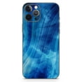 thumbnail image 2 of DesignSkinz Vivid Agate Vein Slice Blue V10 Full-Body Skin Decal Wrap Cover for iPhone SE, 2 of 9
