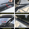 thumbnail image 3 of 3X Rear Wiper Arm Blade Assembly - for JK 2007-2016, 3 of 7