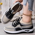 thumbnail image 3 of Women's Sneakers Breathable Knit Running Shoes Lightweight Comfortable Casual Walking Shoes For Women Men, 3 of 5