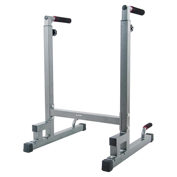 Dip Station Steel Frame, 500lb Capacity - Home Gym Workout Equipment for Upper Body, Triceps, Pull Ups, Push Ups, Leg Raises
