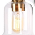 thumbnail image 3 of LNC Chayote 12.5-in 2-Light Polished Gold LED Modern/Contemporary Vanity Light, 3 of 4
