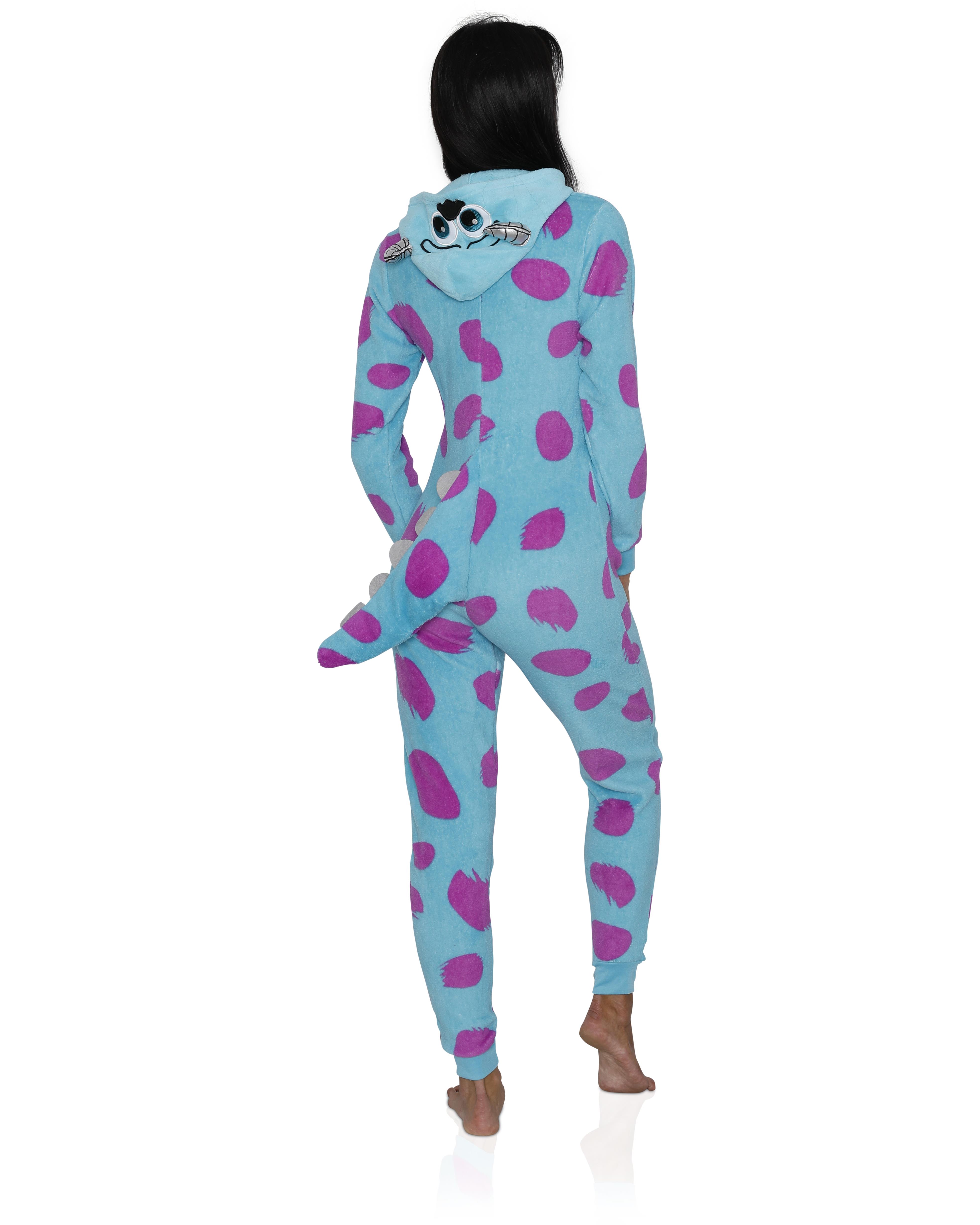 Women's Union Suit Disney Costume Onesie Plush Adult Pajama, Sulley_H, Size: Large - image 2 of 3