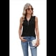 thumbnail image 4 of Camisetas Sin Mangas con Cremallera para Mujer, Color Negro, Talla L, 4 of 10