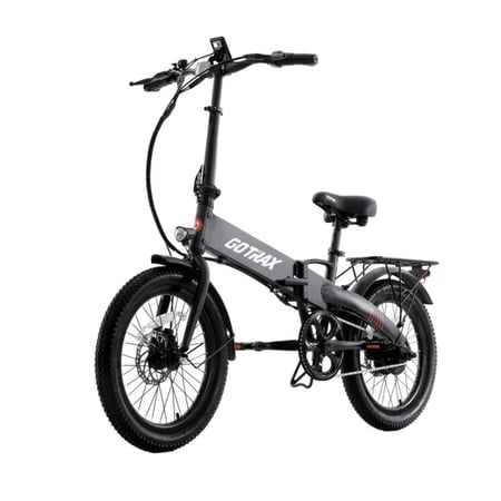 GoTrax - Z4 LITE Folding eBike w/ 25mi Max Operating Range and 20mph Max Speed - Black