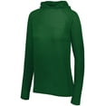 thumbnail image 3 of Holloway Sportswear S Womens 3D Regulate Lightweight Pullover Forest Heather 222753, 3 of 5