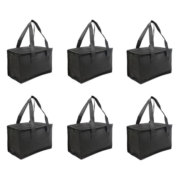 Bolsa Térmica Portátil para Almuerzo Al Aire Libre de 6 Piezas, Bolsa para Entrega de Cerveza, Bolsa de Picnic Térmica Plegable, Bolsa para Mantener Caliente la Comida Fría